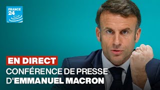 🔴 REPLAY  Conférence de presse dEmmanuel Macron en INTÉGRALITÉ [upl. by Iden]