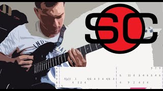 SPORTSCENTER Intro Theme  Guitar COVER  TAB [upl. by Grefe22]