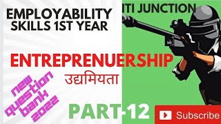 EMPLOYABILITY SKILLS ITI 1st YR NEW QUESTION BANK PART 12 itijunction cbtexam employabilityskills [upl. by Oregolac]