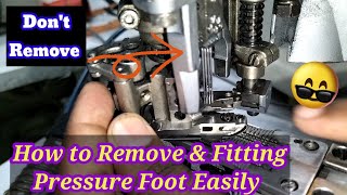 Flat Seamer Tutorial How to Remove and Fitting Pressure foot In Flat SeamerSewing Machine [upl. by Rihana572]