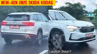 2025 Skoda Kodiaq Spied Undisguised In India  More Tech amp Luxury  Launch Soon [upl. by Lonyer133]