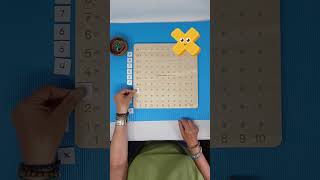 Einmaleinsbrett Teil I montessorimaterial multiplicationtrick montessori [upl. by Eioj]