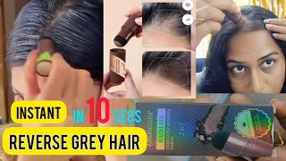 INSTANT Grey Hair Coverage in 10 secs  Honest Non sponsored Review of Americolor Hair Colour Stick [upl. by Lamberto]