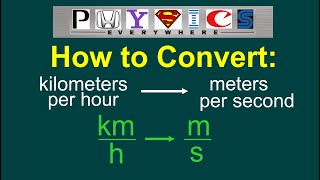 Converting kmh to ms EASY [upl. by Kimberlyn350]