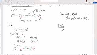 Differentiering af produkt produktreglen [upl. by Mairim]