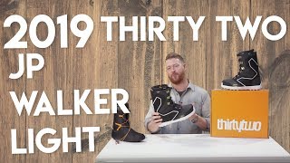 2019 Thirty Two JP Walker Light Snowboard Boots Review [upl. by Jonah]