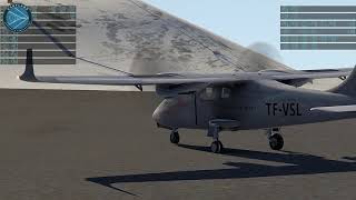 VSKYLABS Tecnam P2006T coming soon tires damage simulation [upl. by Attenad536]