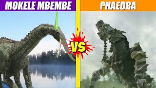 Titanus Mokele MbeMbe vs Phaedra Shadow of Colossus  SPORE [upl. by Annora]