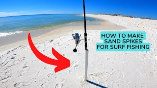 How to Make Sand Spikes for Surf Fishing  Cheap and Durable Rod Holders [upl. by Mauro502]