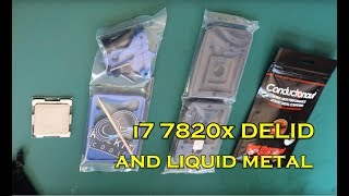 i7 7820x LGA 2066 CPU delid with Rockit 99 Delidding Tool [upl. by Chapin133]