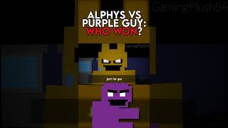 ALPHYS VS PURPLE GUY 5 shorts rapbattleundertalefnaffivenightsatfreddysgamingplush64 [upl. by Nirad845]