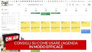 Come usare lagenda in modo efficace [upl. by Ardaid]