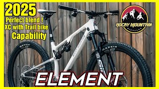 2025 Rocky Mountain Element  CrossCountry bike with smooth link suspension [upl. by Einniw]