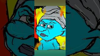 Grouchy Smurf Drawling By Kyshawn Smith ￼Artist Subscribe [upl. by Nodyarb]