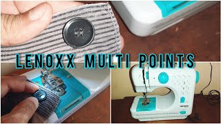 Pregando Botão com a Máquina Lenoxx Multi Points [upl. by Eyak]