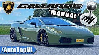 LAMBORGHINI Gallardo MANUAL REVIEW on AUTOBAHN by AutoTopNL [upl. by Lois]