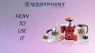 How to use westpoint food processor [upl. by Hairu]