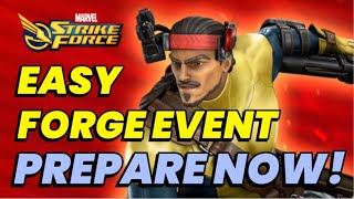 EASY FORGE EVENT PREPARE NOW QUICKSILVER DIAMONDS CAMPAIGN amp CRUCIBLE  MARVEL Strike Force [upl. by Castle]