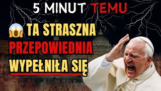 😱 PROROCTWO SIĘ SPEŁNIŁO To Naprawdę Stało Się Z Papieżem [upl. by Christabella]