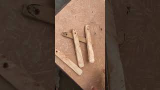 Chisel to Butterfly KnifeHand tools only DIY viralvideo trending woodworking butterflyknife [upl. by Schlosser222]