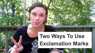 Learn How To Use Exclamation Marks [upl. by Sousa]