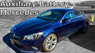 Auxiliary Battery Malfunction  AUX battery Replacement Mercedes [upl. by Freddi]