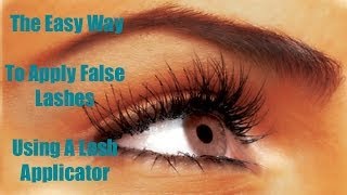 The Easy Way To Apply False Lashes Using Lash Applicator Filmed In 2008 [upl. by Aynahs]