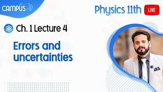 11th Physics Live Lecture 4 Ch no 1 Errors and uncertainties [upl. by Nairadas91]