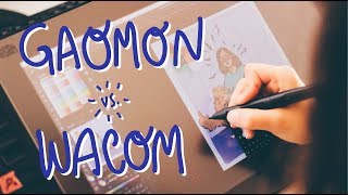 AFFORDABLE SCREEN DRAWING TABLET  Gaomon vs Wacom Review [upl. by Yrohcaz]