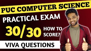 PUC 2024  STRATEGY TO SCORE 3030 IN 2ND PUC COMPUTER SCIENCE PRACTICAL EXAM 2024  VIVA QUESTIONS [upl. by Angelica14]