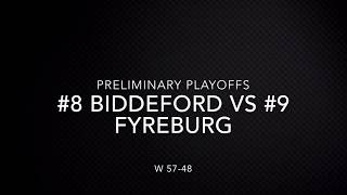 Playoff win Fryeburg 5748 20192020 [upl. by Mensch]