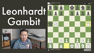 Leonhardt Gambit blitz game [upl. by Jordans]