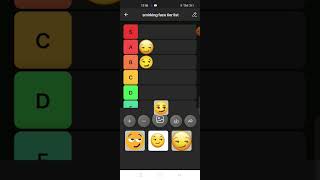 smirking face tier list😏😏😏😏 [upl. by Tybald321]