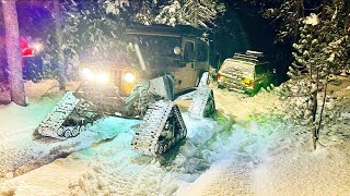 Tracked Jeep on its first Rescue of the year Winter is here [upl. by Mart745]