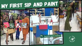 My First Sip And Paint Experience Thanks To Uncover Skincare  A Day Out In Lagos Nigeria [upl. by Nasus]