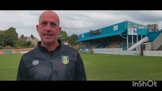 Mark Fretwell talks after the 10 win over Sheffield City [upl. by Giacamo]