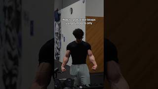 Grow wider biceps using dumbbells only 🦾 [upl. by Zaneta247]