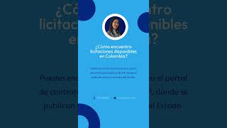 ¿Cómo encuentro licitaciones disponibles en Colombia 💼 [upl. by Allemahs]