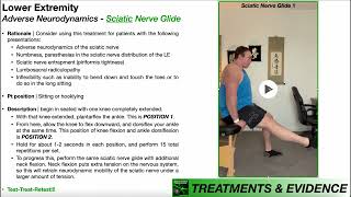 Sciatic Nerve Glides EXPLAINED [upl. by Akinot966]