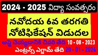 NAVODAYANAVODAYA NOTIFICATIONNAVODAYA 2024NAVODAYA RESULTOK MASTARUJNVJNV NOTIFICATION [upl. by Imak772]