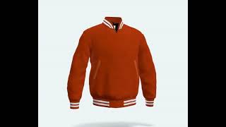 Letterman Jacket White Trim Red Wool Body and Sleeves Varsity Jacket [upl. by O'Conner]