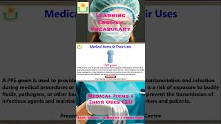 Learning English Vocabulary in A Minute Medical Items amp Their Uses 21 [upl. by Lillis]