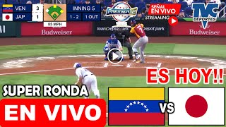 Venezuela vs Japón en vivo donde ver a que hora juega Venezuela vs Japón Premier 12 WSBC 2024 hoy [upl. by Esiom]