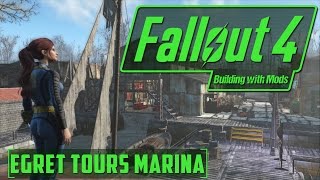 Egret Tours Marina Has a Dark Secret  Building with Mods  Fallout 4 [upl. by Enylecoj]