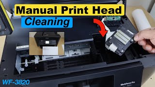 Epson WF3820 Clean Print Head Manually Unclog Replace or Repair Printhead amp Print Like New [upl. by Aneleiram]