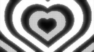 Black and White Y2k Neon LED Lights Heart Background  1 Hour Looped HD [upl. by Bortz]