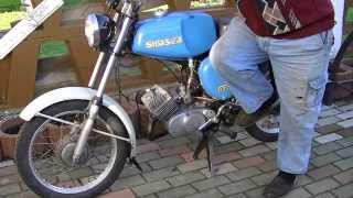 S 50 N Simson Moped Farbe Blau 3 Gang Baujahr 1977 VEB DDR Summi IFA Sitzbank [upl. by Ronel]