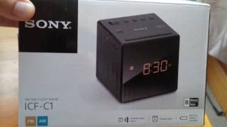 Sony ICFC1 FMAM Clock Radio review [upl. by Yeoj]