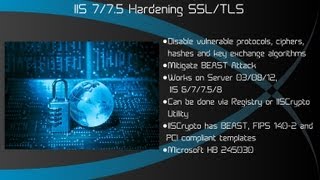 IIS 7 75 8 Hardening SSL TLS  Windows Server 2008 R2 2012 R2 DISABLE SSL V23 POODLE BEAST [upl. by Kean]