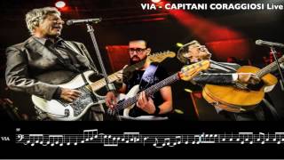 Via  Capitani Coraggiosi  Baglioni Morandi  bass cover Live capitanicoraggiosi [upl. by Nomis25]